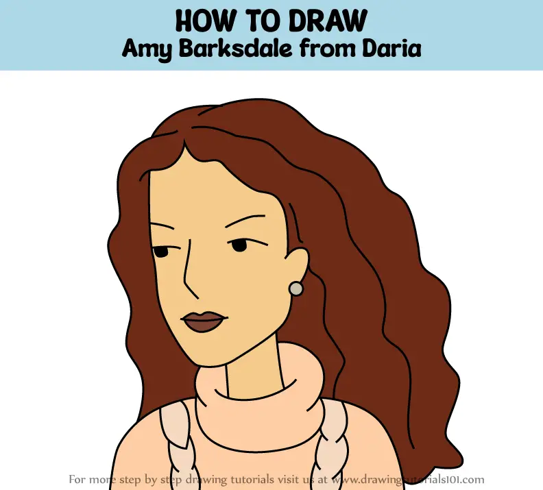 How to Draw Amy Barksdale from Daria (Daria) Step by Step ...