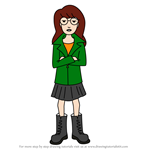 How to Draw Daria Morgendorffer from Daria