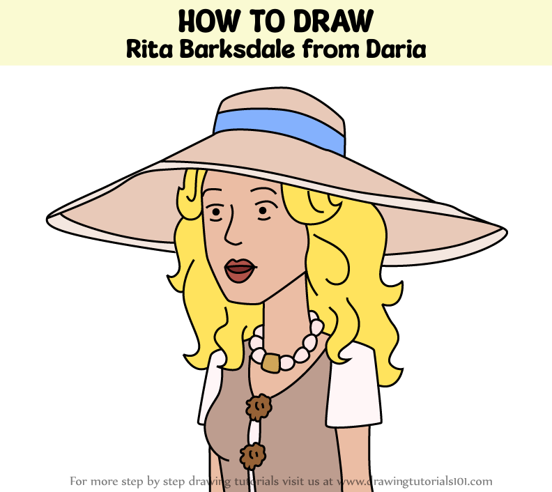 How to Draw Rita Barksdale from Daria (Daria) Step by Step ...