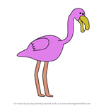 How to Draw Bernard the Flamingo from Didou