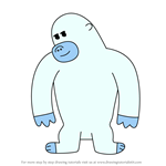 How to Draw Henry the Yeti from Didou