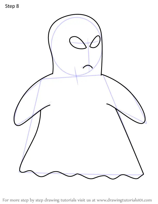 How To Draw Jerome The Ghost From Didou (didou) Step By Step 