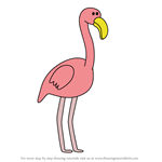 How to Draw Rose the Flamingo from Didou