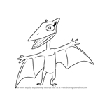 How to Draw Don Pteranodon from Dinosaur Train