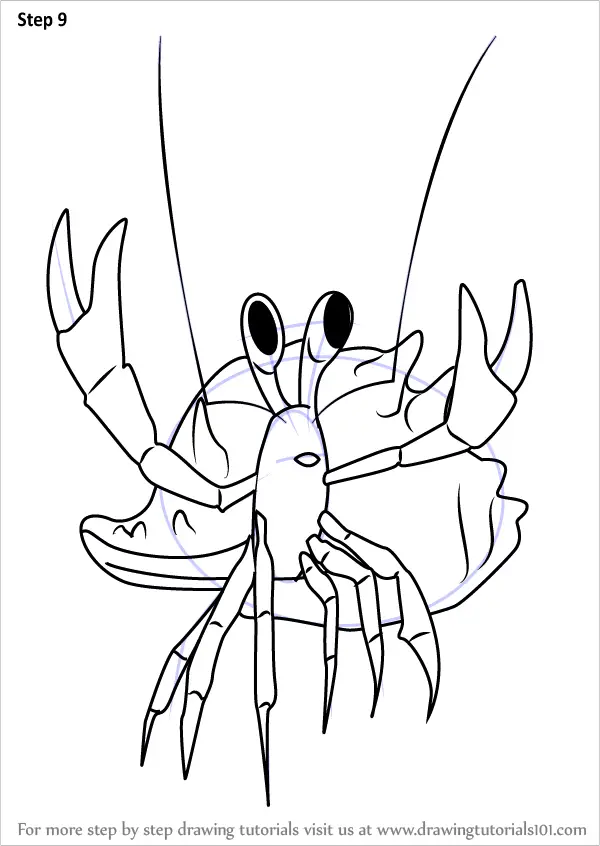 Step by Step How to Draw Henry Hermit Crab from Dinosaur Train ...