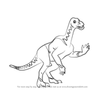How to Draw Iggy Iguanodon from Dinosaur Train
