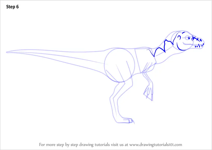 How to Draw Marco Megaraptor from Dinosaur Train (Dinosaur Train) Step ...