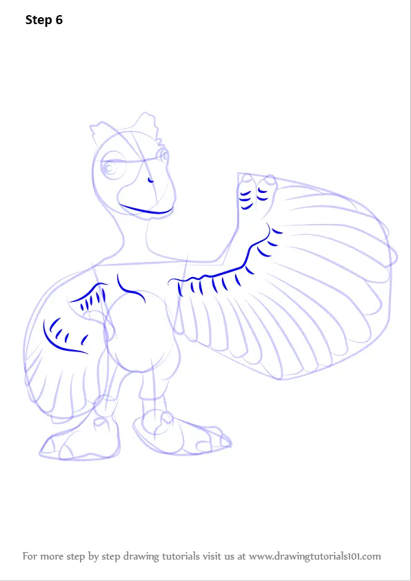 Download Learn How to Draw Minnie Microraptor from Dinosaur Train (Dinosaur Train) Step by Step : Drawing ...