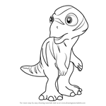 How to Draw Mookie Maiasaura from Dinosaur Train