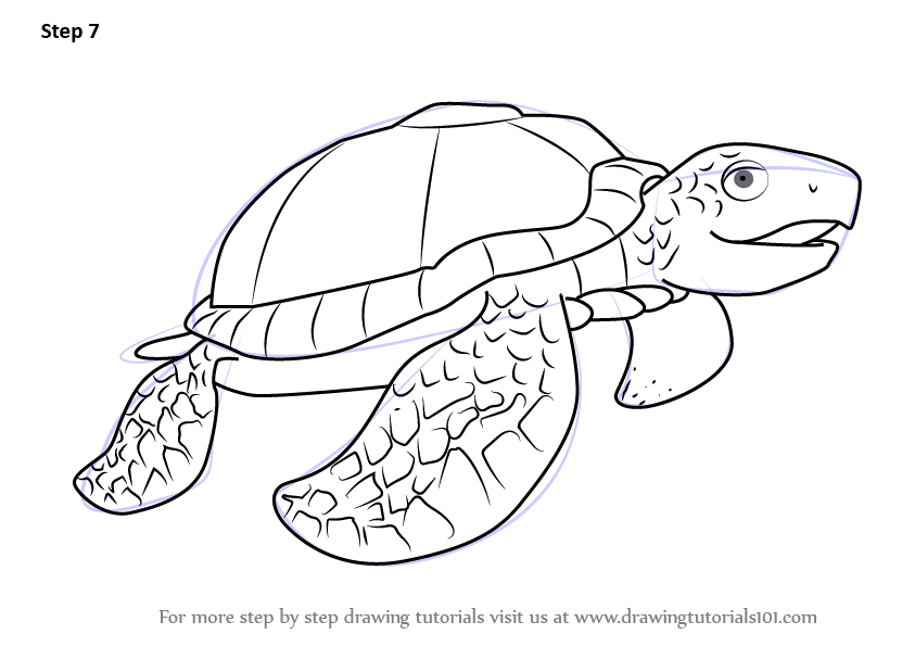 Learn How To Draw Mrs Archelon From Dinosaur Train Dinosaur Train Step By Step Drawing Tutorials