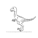 How to Draw Mrs. Deinonychus from Dinosaur Train