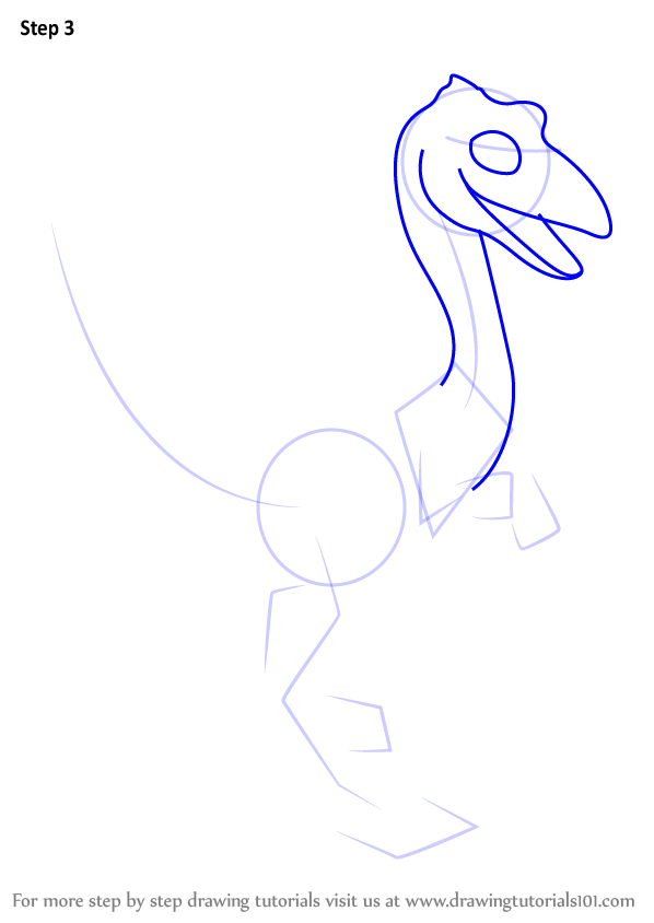 How to Draw Mrs. Ornithomimus from Dinosaur Train (Dinosaur Train) Step ...