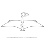 How to Draw Peggy Peteinosaurus from Dinosaur Train
