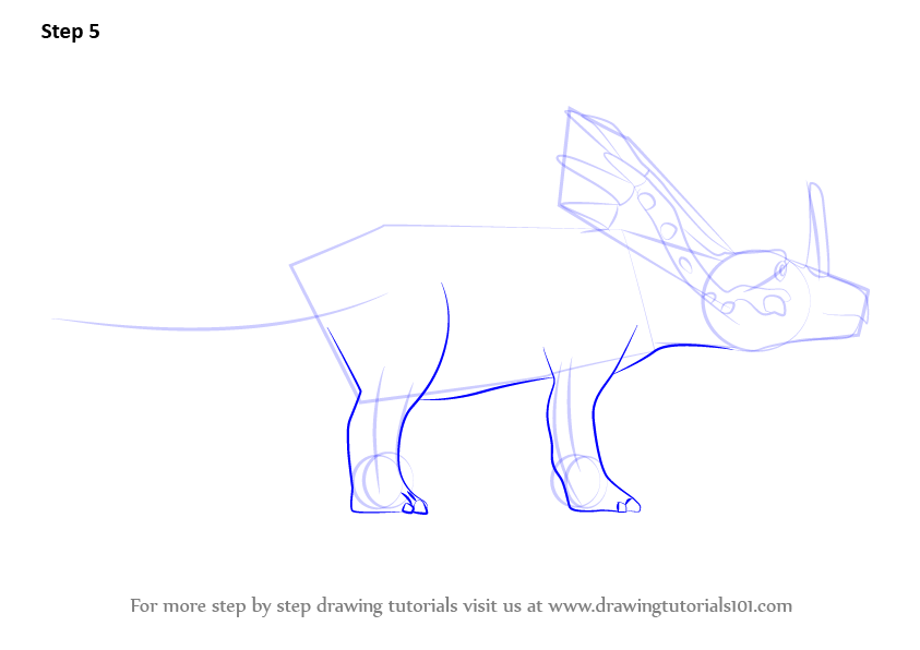 Download Learn How to Draw Sonja Styracosaurus from Dinosaur Train (Dinosaur Train) Step by Step ...