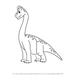 How to Draw Sonny Sauroposeidon from Dinosaur Train