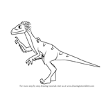 How to Draw Soren Sauronitholestes from Dinosaur Train
