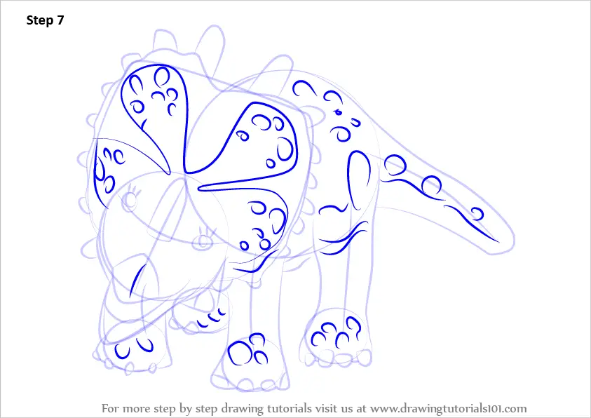 Download Learn How to Draw Stephie Styracosaurus from Dinosaur Train (Dinosaur Train) Step by Step ...