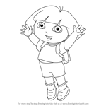 How to Draw Dora Marquez from Dora the Explorer