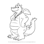 How to Draw Ord from Dragon Tales