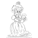 How to Draw Glittering Goldie from DuckTales