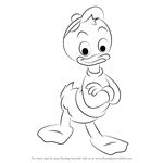 How to Draw Huey Duck from Ducktales