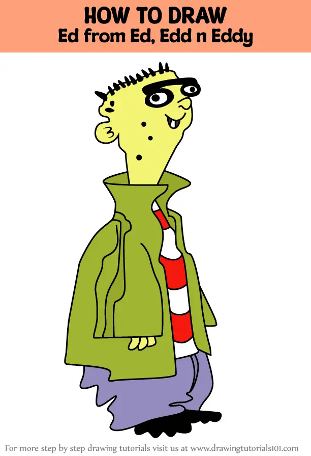 How to Draw Ed from Ed, Edd n Eddy (Ed, Edd n Eddy) Step by Step