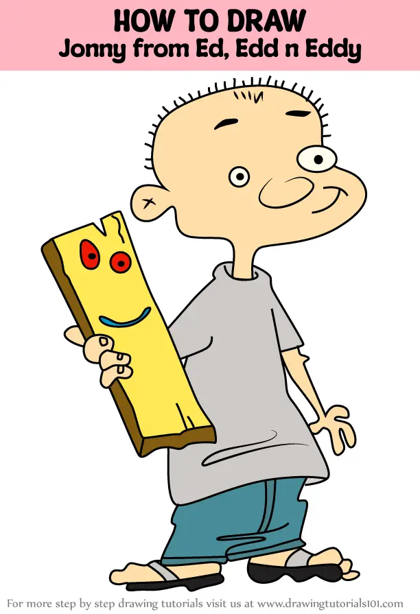 How to Draw Jonny from Ed, Edd n Eddy (Ed, Edd n Eddy) Step by Step