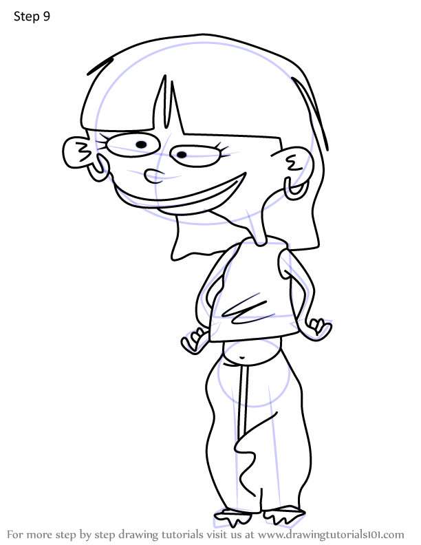 Learn How To Draw Sarah From Ed Edd N Eddy Ed Edd N Eddy Step By Step Drawing Tutorials