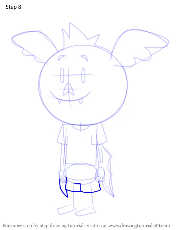 How To Draw Ari Bat From Elinor Wonders Why (elinor Wonders Why) Step 