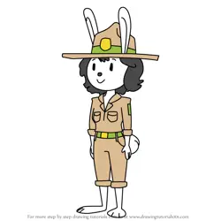 How to Draw Ranger Rabbit from Elinor Wonders Why