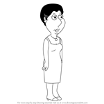 How to Draw Barbara Pewterschmidt from Family Guy