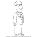 How to Draw Carter Pewterschmidt from Family Guy