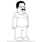 How to Draw Cleveland Brown from Family Guy