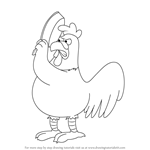 How to Draw Ernie The Giant Chicken from Family Guy
