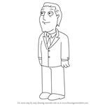 How to Draw Mayor Adam West from Family Guy