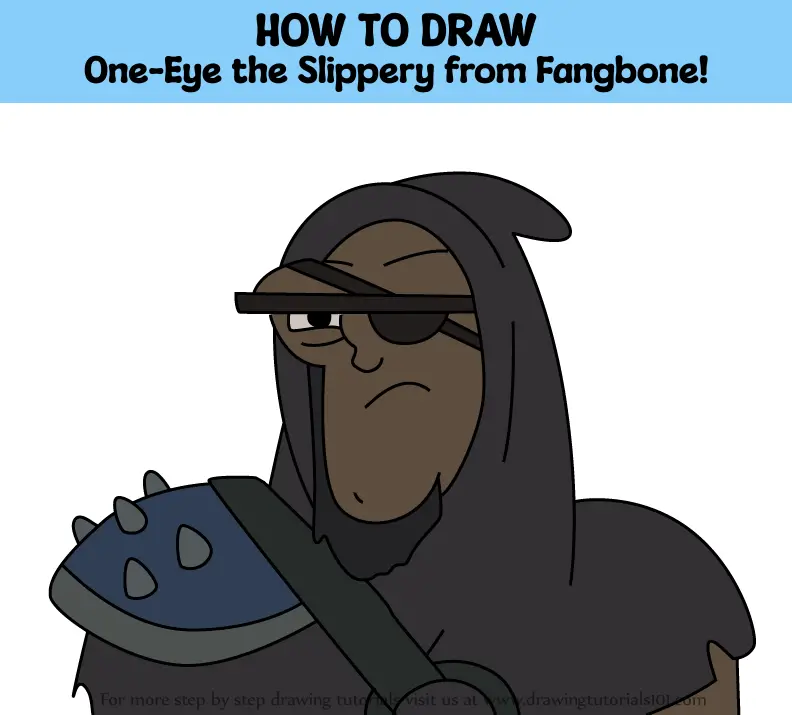 How to Draw One-Eye the Slippery from Fangbone! (Fangbone!) Step by ...