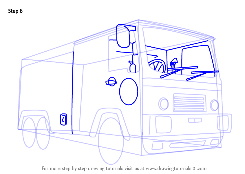 Step by Step How to Draw Jupiter from Fireman Sam : DrawingTutorials101.com