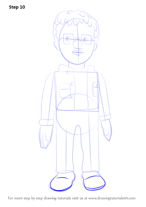 Learn How to Draw Norman Price from Fireman Sam (Fireman Sam) Step by