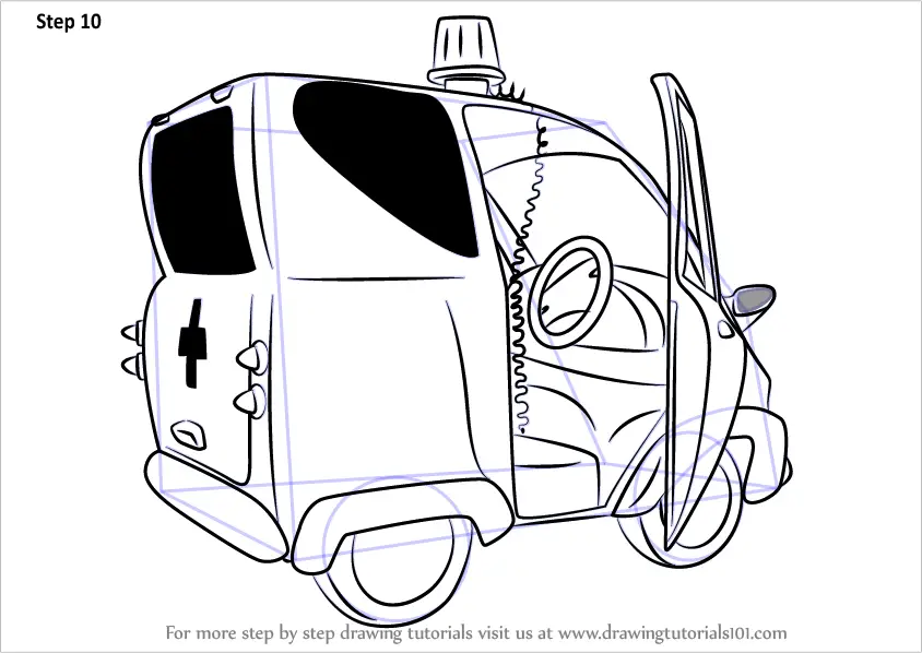 Learn How To Draw Nurse Flood S Car From Fireman Sam Fireman Sam Step By Step Drawing Tutorials - roblox studio vehicle tutorial