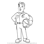 How to Draw Tom Thomas from Fireman Sam