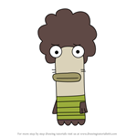 How to Draw Ron from Fish Hooks