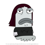 How to Draw Scabbo from Fish Hooks