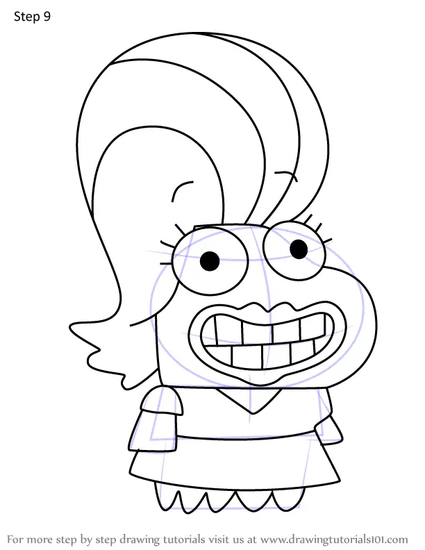 How to Draw Shiloh from Fish Hooks (Fish Hooks) Step by Step ...