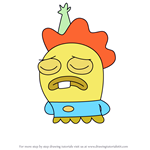 How to Draw Sunny from Fish Hooks