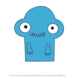 How to Draw No Nose Ned from Fosters Home for Imaginary Friends