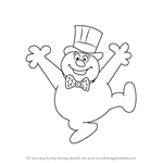 How to Draw Frosty from Frosty Returns