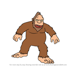 How to Draw Bigfoot from Futurama