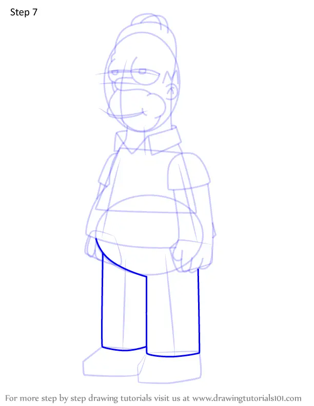 How to Draw Homer Simpson from Futurama (Futurama) Step by Step ...