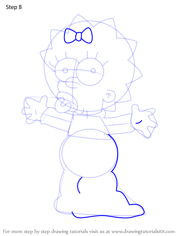 How to Draw Maggie Simpson from Futurama (Futurama) Step by Step ...