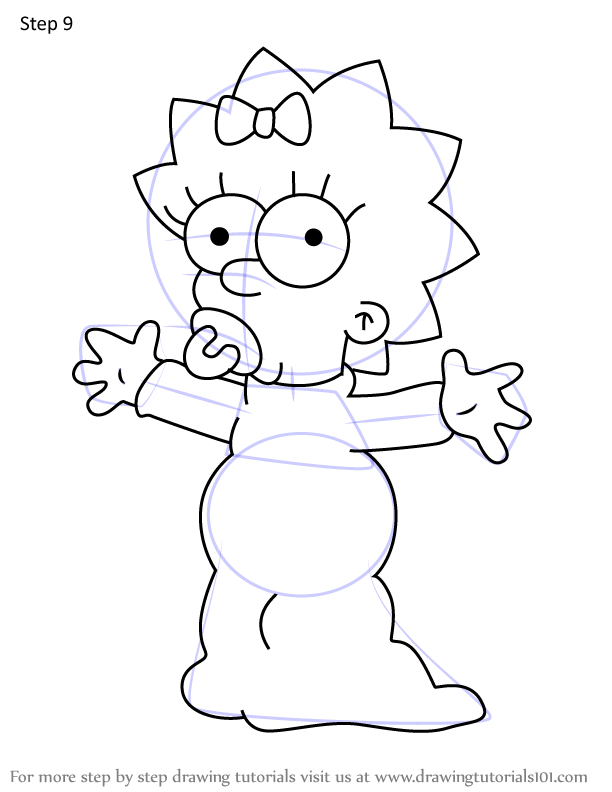 How to Draw Maggie Simpson from Futurama (Futurama) Step by Step ...